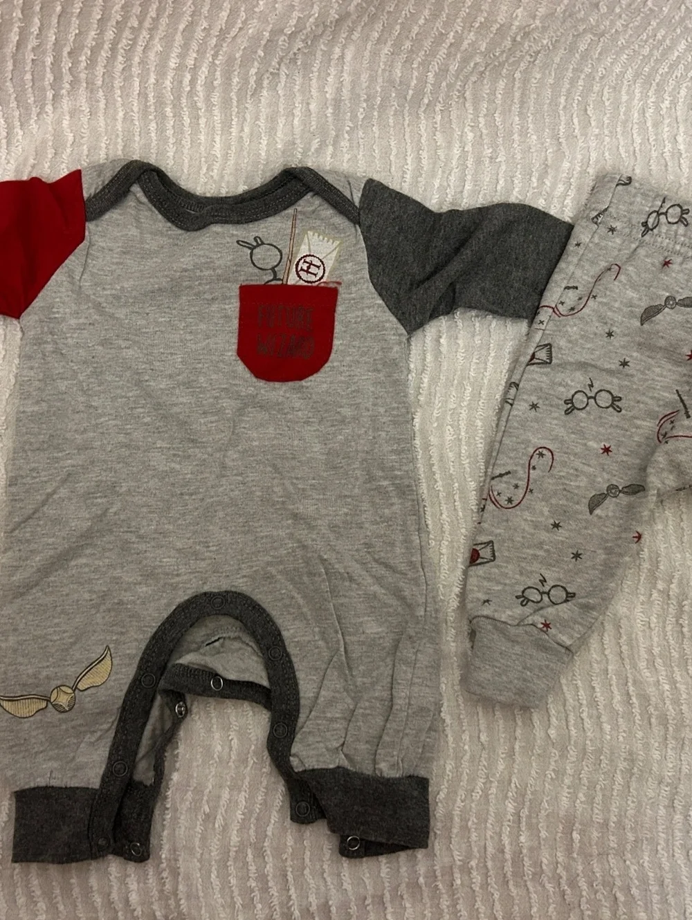 Harry Potter Baby Clothes Bundle Newborn 3-6 Months 4 Pc Wizard Hogwarts Unisex
